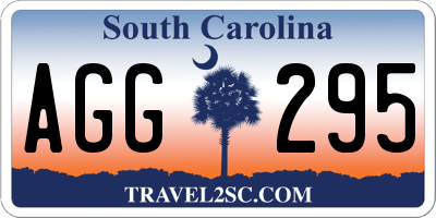 SC license plate AGG295
