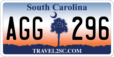 SC license plate AGG296