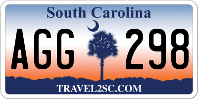 SC license plate AGG298