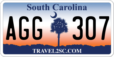 SC license plate AGG307