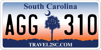 SC license plate AGG310