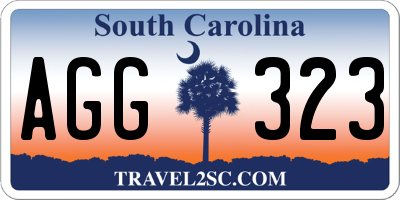 SC license plate AGG323