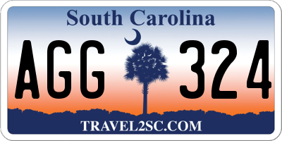 SC license plate AGG324