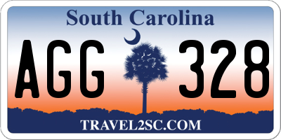 SC license plate AGG328