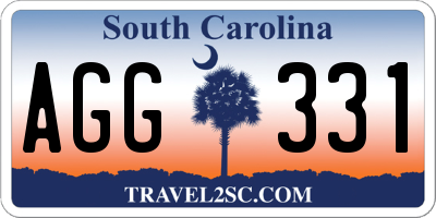 SC license plate AGG331