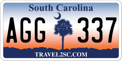 SC license plate AGG337