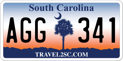 SC license plate AGG341