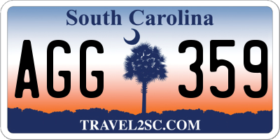 SC license plate AGG359