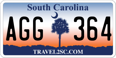 SC license plate AGG364
