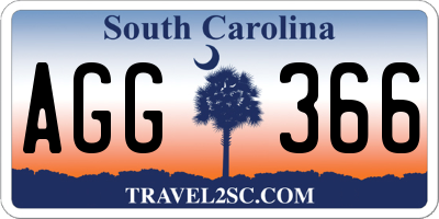 SC license plate AGG366