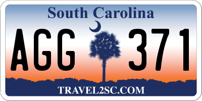 SC license plate AGG371