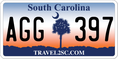SC license plate AGG397