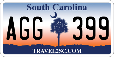 SC license plate AGG399
