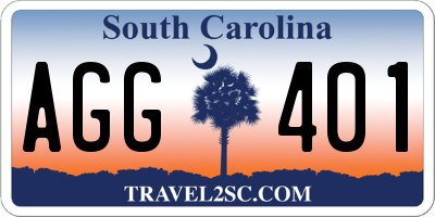 SC license plate AGG401