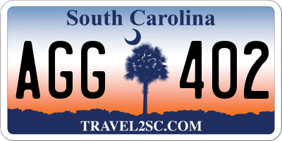 SC license plate AGG402