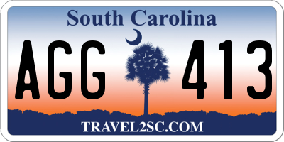 SC license plate AGG413