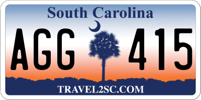 SC license plate AGG415