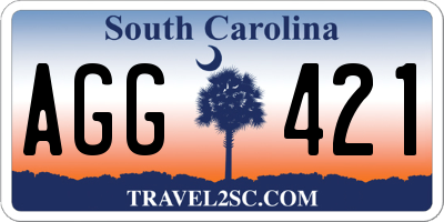 SC license plate AGG421