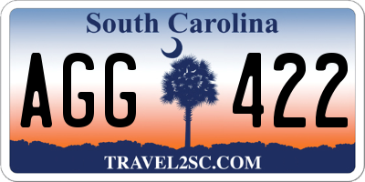 SC license plate AGG422