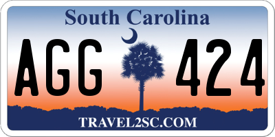 SC license plate AGG424