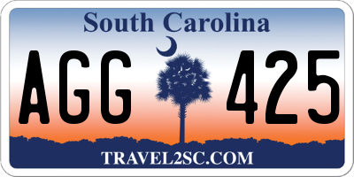 SC license plate AGG425