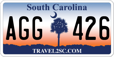 SC license plate AGG426