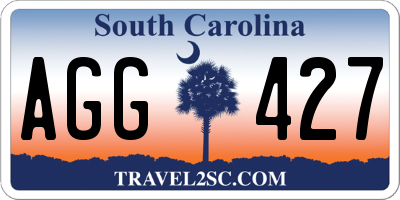 SC license plate AGG427