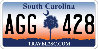 SC license plate AGG428