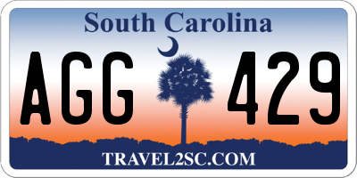 SC license plate AGG429