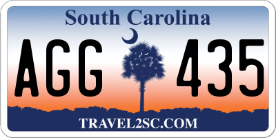 SC license plate AGG435