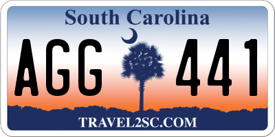 SC license plate AGG441