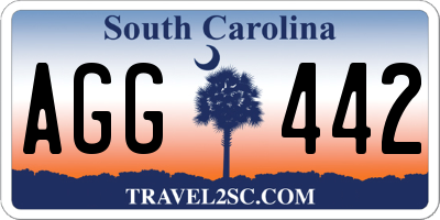 SC license plate AGG442