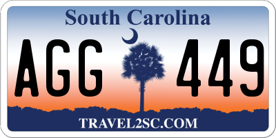 SC license plate AGG449