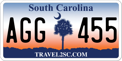 SC license plate AGG455