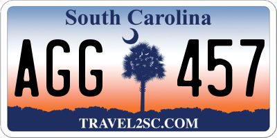 SC license plate AGG457