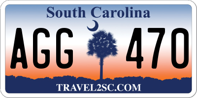 SC license plate AGG470