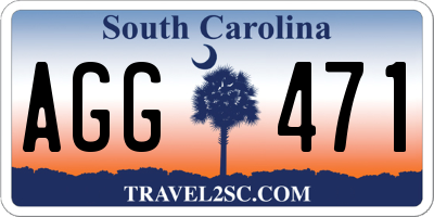 SC license plate AGG471