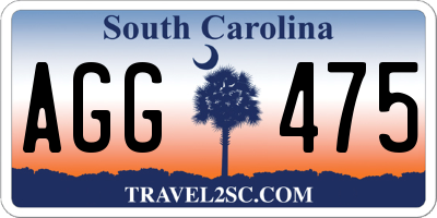 SC license plate AGG475