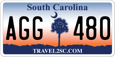 SC license plate AGG480