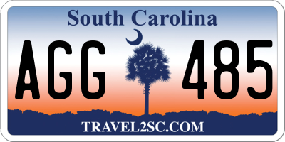 SC license plate AGG485