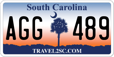 SC license plate AGG489