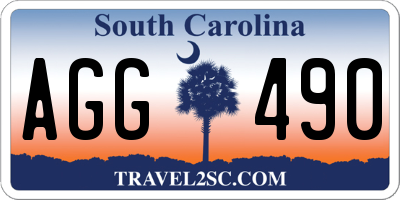 SC license plate AGG490