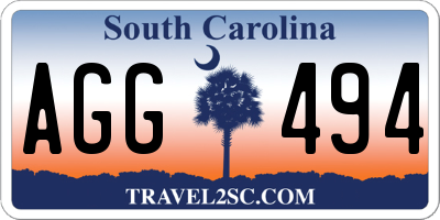 SC license plate AGG494