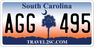 SC license plate AGG495