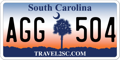 SC license plate AGG504