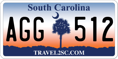 SC license plate AGG512