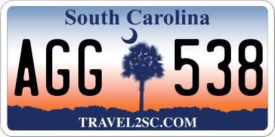 SC license plate AGG538