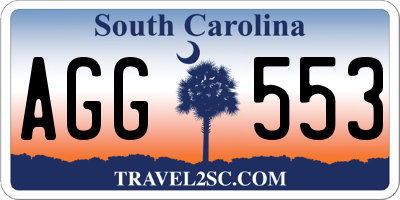 SC license plate AGG553