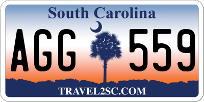 SC license plate AGG559
