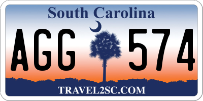 SC license plate AGG574